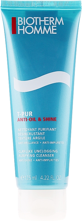 Lehmartiges und klärendes Gesichtsreinigungsgel - Biotherm Homme T-Pur Anti Oil & Wet  — Bild N1