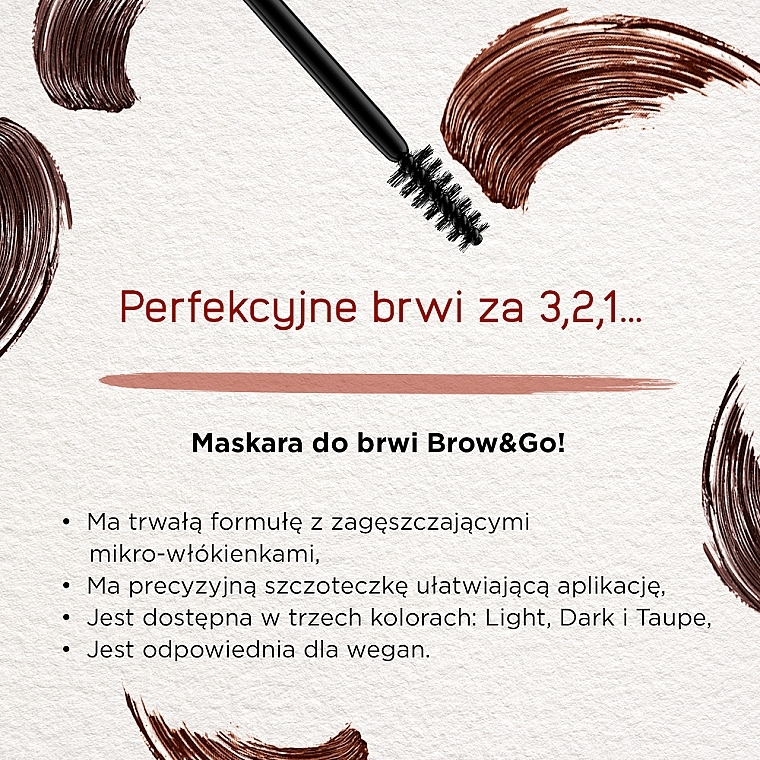 Augenbrauen-Mascara - Eveline Cosmetics Brow & Go! Eyebrow Mascara — Foto N3