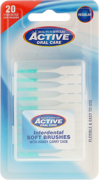 Interdentalzahnbürsten Regular grün 20 St. - Beauty Formulas Active Oral Care Interdental Soft Brushes Regular