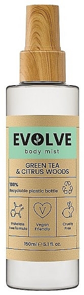 Evolve Green Tea & Citrus Woods - Parfümiertes Körperspray — Bild N1