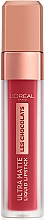 Düfte, Parfümerie und Kosmetik Extra matter Lippenstift - L'Oreal Paris Les Chocolats Ultra Matte Liquid Lipstick