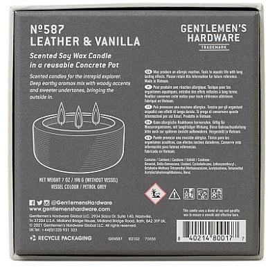 Duftkerze 3 Dochte - Gentleme's Hardware Soy Wax Candle 587 Leather & Vanilla — Bild N4