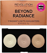 Highlighter-Palette - Makeup Revolution Highlighter Palette Beyond Radiance — Bild N1