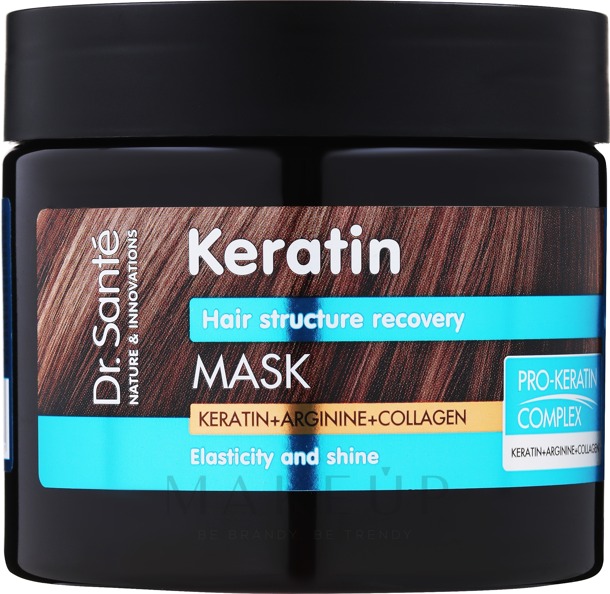 Maske für stumpfes und brüchiges Haar - Dr. Sante Keratin Mask — Bild 300 ml