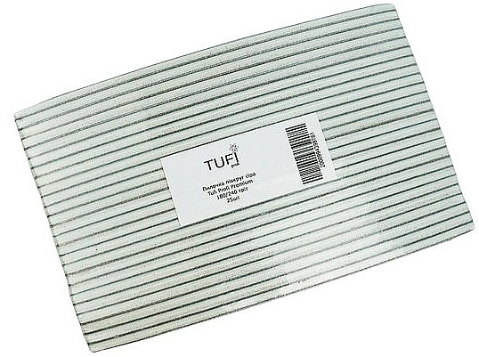 Halbkreisförmige Nagelfeile 180/240 grau - Tufi Profi Premium  — Bild N2