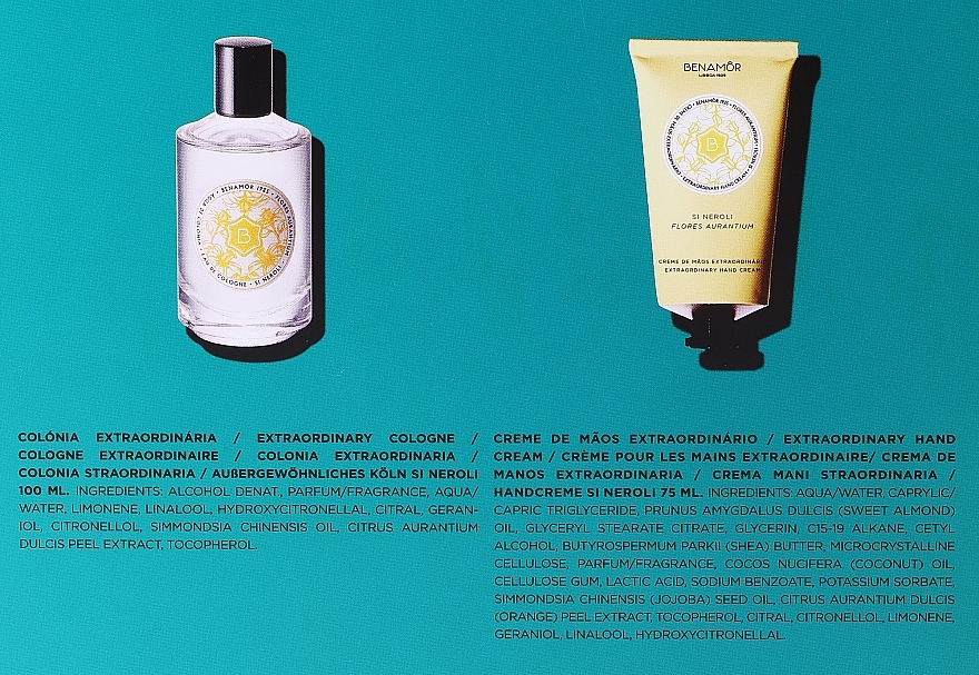 Set - Benamor Si Neroli (cologne/100ml + hand/cream/75ml) — Bild N3