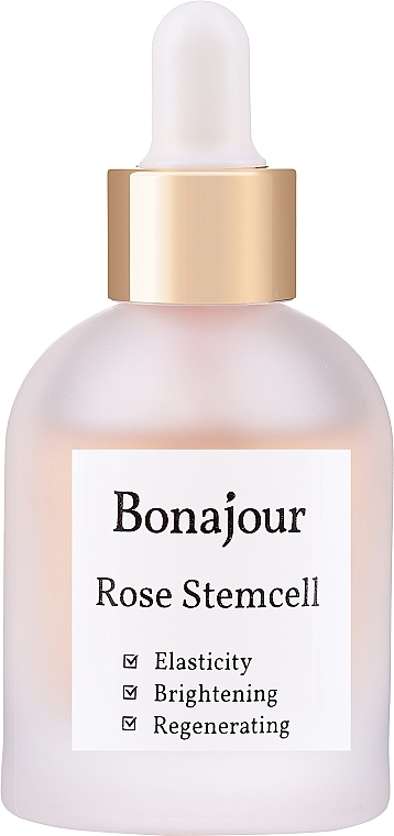 Anti-Aging Gesichtsampulle mit Rosenwasser, Adenosin, Rosenstammzell- und Blaubeerextrakt - Bonajour Rose Stemcell Ampoule — Bild N1