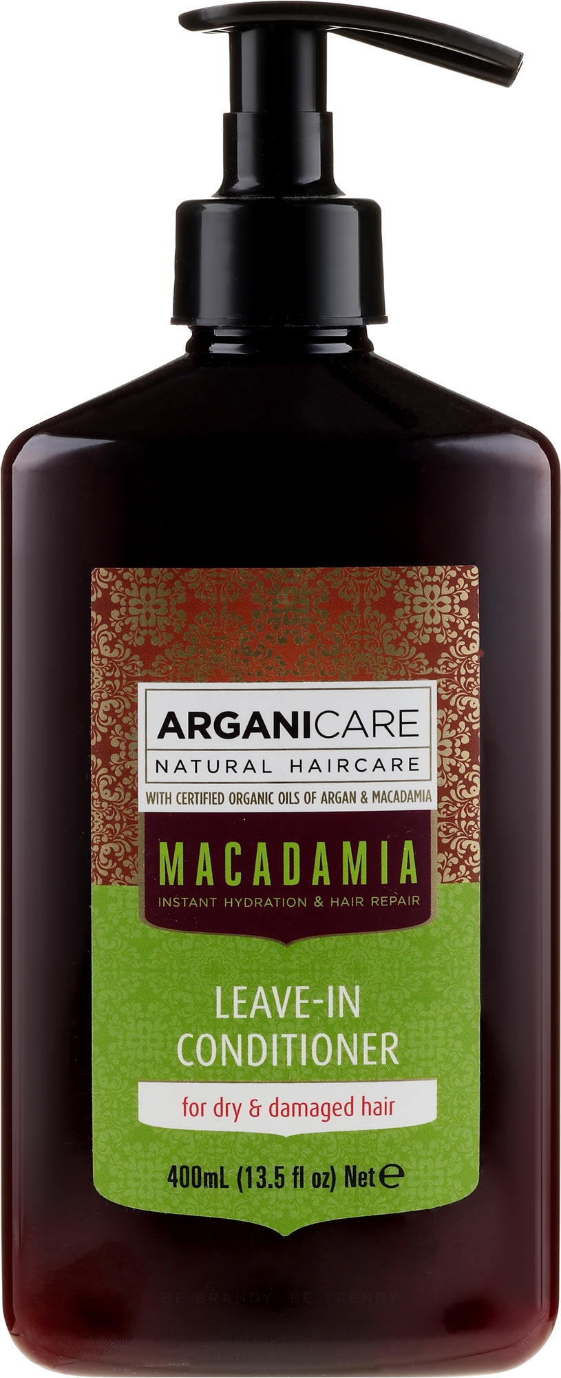 Haarspülung mit Macadamia für strapaziertes und trockenes Haar ohne Ausspülen - Arganicare Macadamia Leave-in Conditioner — Bild 400 ml