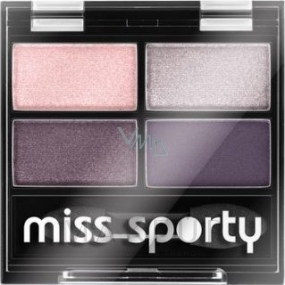Lidschatten-Quartett - Miss Sporty Studio Colour Quattro Eye Shadow — Bild 402 - Smoky Green