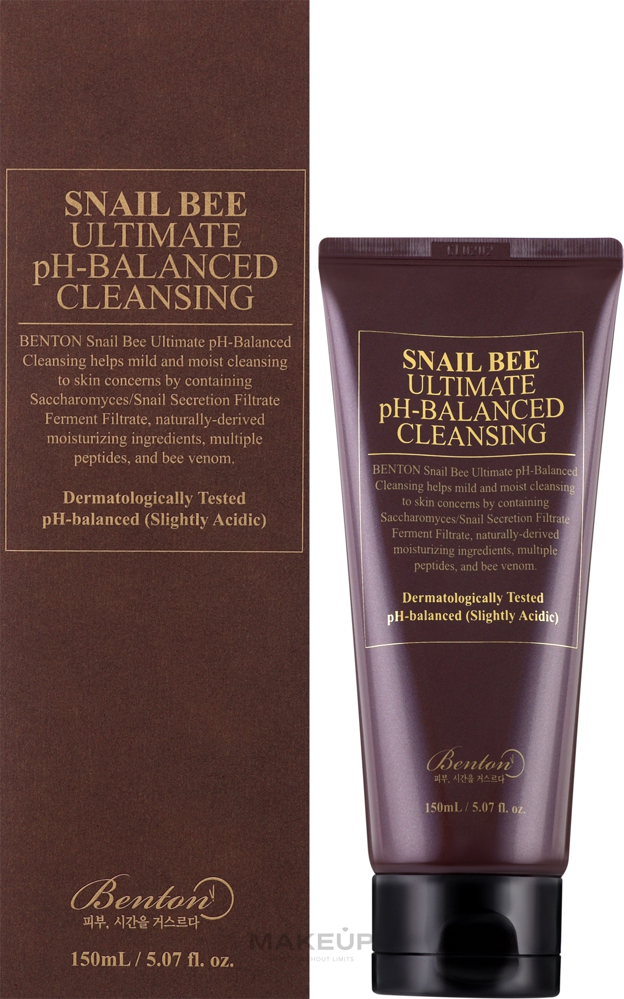 Reinigungsschaum mit Schneckenschleim - Benton Snail Bee Ultimate PH-Balanced Cleansing — Bild 150 ml