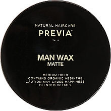 Düfte, Parfümerie und Kosmetik Wachs mit mittlerem Halt - Previa Man Wax Matte