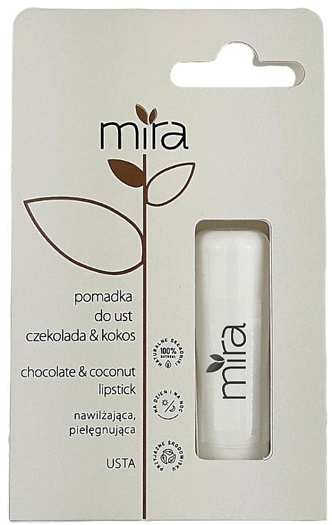 Lippenstift mit Schokolade und Kokosnuss - Mira — Bild N1