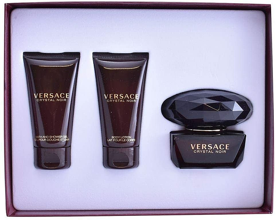 Versace Crystal Noir - Duftset (Eau de Toilette 50ml + Körperlotion 50ml + Duschgel/50ml) — Bild N3