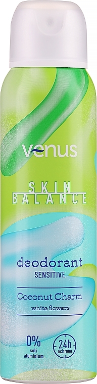 Deospray mit Kokosnuss - Venus Skin Balance Coco & White Flower Deodorant  — Bild N1