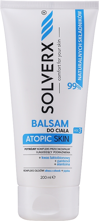 Körperbalsam mit Panthenol und Allantoin - Solverx Atopic Skin Body Balm — Bild N1