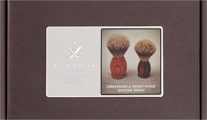 Rasierpinsel groß - Acca Kappa Apollo Ebony Wood Shaving Brush — Bild N2