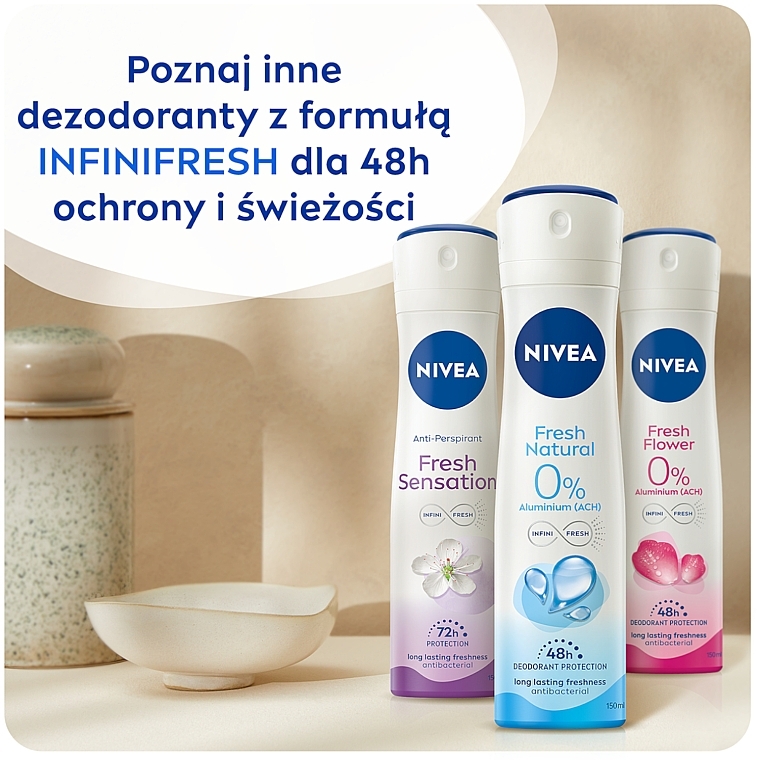 Deospray Antitranspirant - NIVEA Fresh Natural Deodorant Spray  — Bild N9