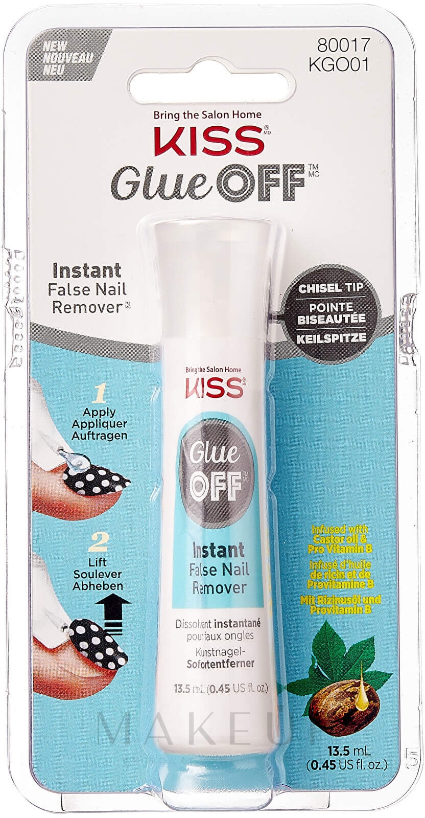 Entferner für künstliche Nägel - Kiss Glue Off False Nail Remover — Bild 13.5 ml
