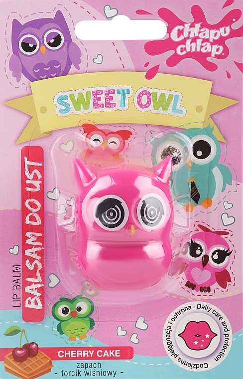 Lippenbalsam Sweet Owl Kirschkuchen - Chlapu Chlap Cherry Cake Lip Balm — Bild N2