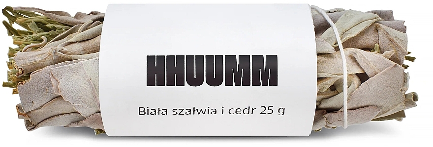 Weihrauch mit weißen Salbeiblättern und Zeder - Hhuumm — Bild N1