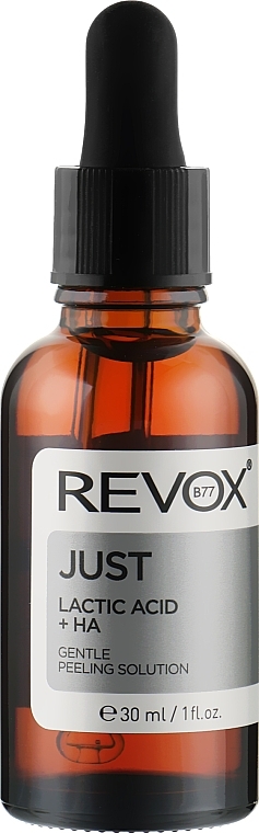 Schonendes Peeling für Gesicht und Hals mit Milchsäure - Revox Lactic Acid + HA Gentle Peeling Solution — Bild N1