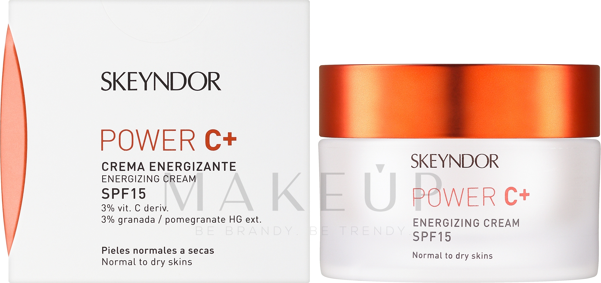 Anti-Falten Tagescreme für Mischhaut - Skeyndor Energizing Cream SPF15 — Bild 50 ml