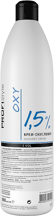 Creme-Oxidationsmittel 1,5% - Profi Style — Bild N1