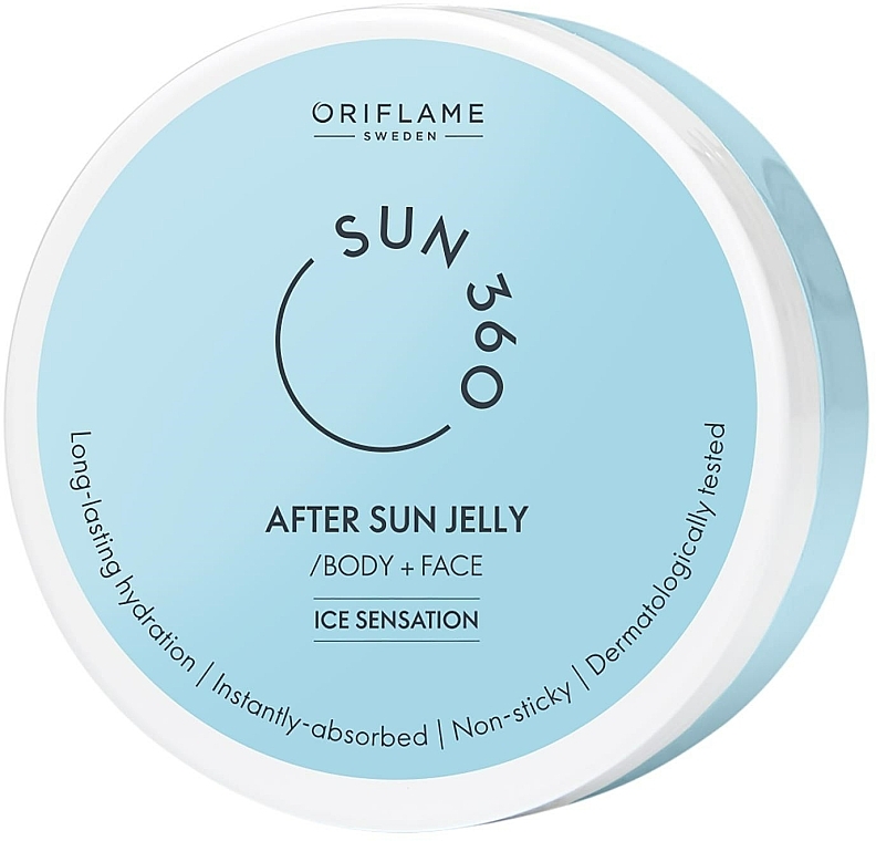 After Sun Gel für Körper und Gesicht - Oriflame Sun 360 After Sun Jelly Body + Face Ice Sensation — Bild N1