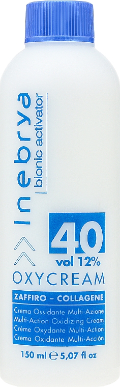 Creme-Oxydant Saphir-Kollagen 40, 12% - Inebrya Bionic Activator Oxycream 40 Vol 12% — Bild N2