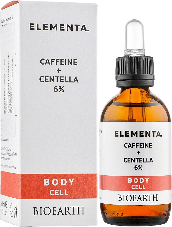 Anti-Cellulite-Körperserum Koffein und Centella 6% - Bioearth Elementa Caffeine Centella 6% — Bild N2