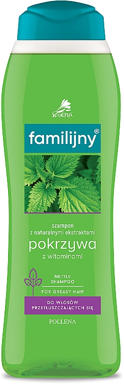 Shampoo für fettiges Haar "Brennnessel und Vitamine" - Pollena Savona Familijny Nettle & Vitamins Shampoo — Bild N3