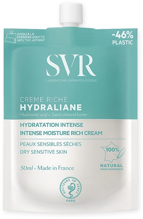 Reichhaltige Feuchtigkeitscreme - SVR Hydraliane Rich Cream (Doypack)  — Bild N1