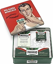 Düfte, Parfümerie und Kosmetik Set - Proraso Classic Shaving Metal Green "Gino" (pre/cr/100ml + sh/cr/150ml + a/sh/cr/100ml)