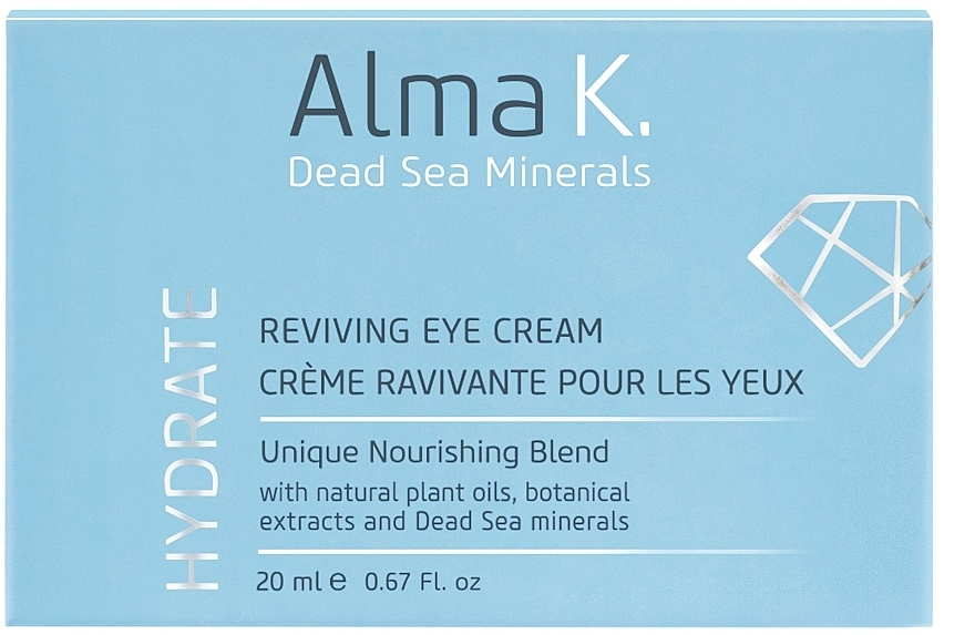 Regenerierende Augencreme mit Mineralien aus dem Toten Meer - Alma K Reviving Eye Cream — Bild N2