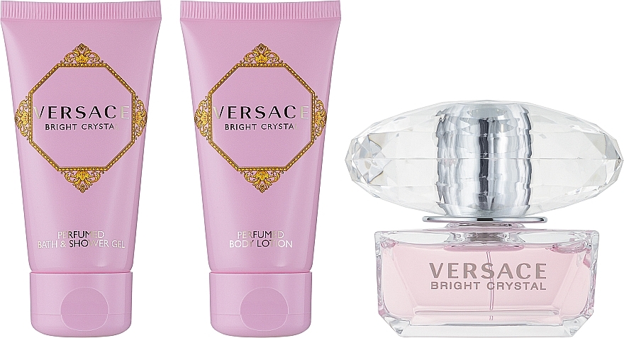 Versace Bright Crystal - Duftset (Eau de Toilette 50ml + Körperlotion 50ml + Duschgel 50ml)  — Bild N3