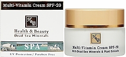 Multivitamin-Creme für das Gesicht mit Mineralien aus dem Toten Meer SPF-20 - Health And Beauty Multi-Vitamin Cream SPF-20 — Bild N1