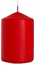 Zylindrische Kerze 70x100 mm rot - Bispol — Bild N1