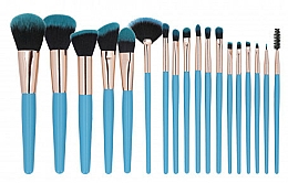 Düfte, Parfümerie und Kosmetik Make-up Pinselset 18-tlg. blau - Tools For Beauty MiMo Makeup Brush Blue Set