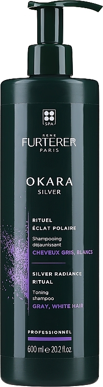 Tönungsshampoo für graues, weißes und helles Haar - Rene Furterer Okara Silver Shampoo — Bild N2