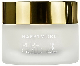 Düfte, Parfümerie und Kosmetik Regenerierende Anti-Aging Gesichts- und Augencreme mit reinem 24 Karat Gold, ätherischen Ölen und botanischen Pflanzenextrakten - Happymore Pure Gold Cream 3