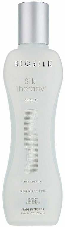 Regenerierende Bio Haarkur für trockenes und stumpfes Haar mit Seidenproteine - Biosilk Silk Therapy Original Silk Treatment
