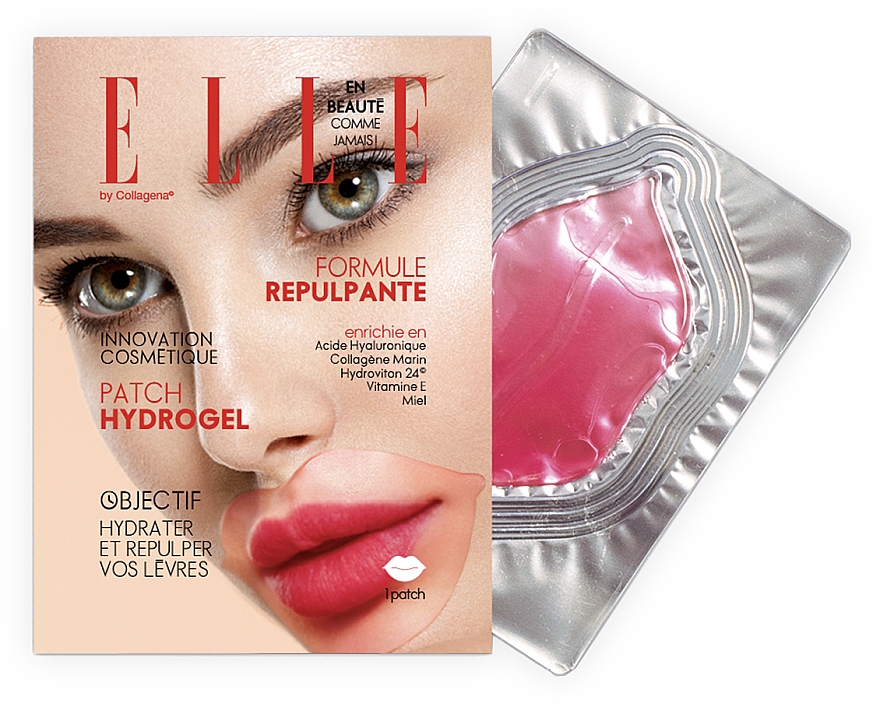 Lippenpatches für mehr Volumen - Elle By Collagena Pluming Mouth Hydrogel Patches — Bild N1