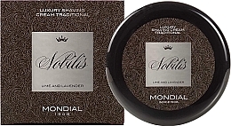Düfte, Parfümerie und Kosmetik Rasiergel - Mondial Nobilis Shaving Cream in Plexiglas-Dose