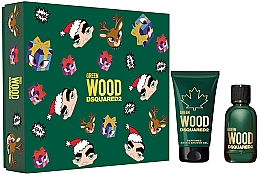 Düfte, Parfümerie und Kosmetik Dsquared2 Green Wood Pour Homme Gift Box - Duftset (Eau de Toilette 30ml + Duschgel 50ml)
