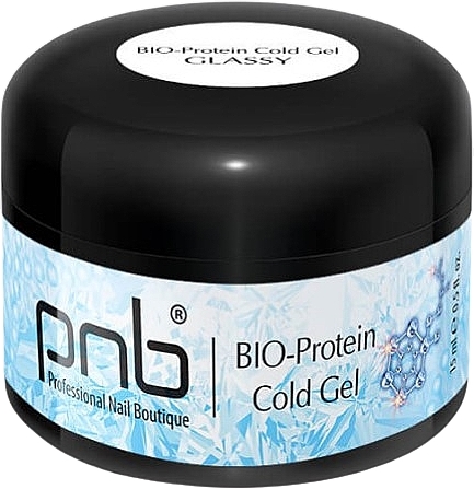 Kaltes Gel für Nägel mit Protein Glas - PNB BIO-Protein Cold Gel Glassy — Bild N1