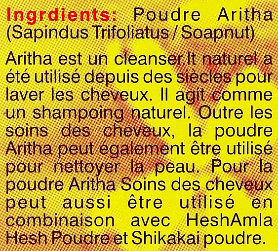 Reinigungspuder mit natürlichen Kräutern für fettiges Haar - Hesh Aritha Powder Shampoo — Bild N4