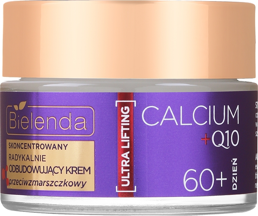 Anti-Falten-Reparaturcreme 60+ - Bielenda Calcium + Q10  — Bild N1