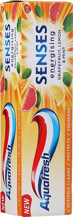 Energetisierende Zahnpasta mit Grapefruit, Zitrone und Minze - Aquafresh Senses — Bild N2