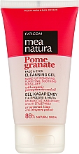 Düfte, Parfümerie und Kosmetik Reinigendes Gesichts- und Augengel mit Granatapfelöl - Mea Natura Pomegranate Face Scrub Gel