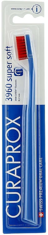 Zahnbürste extra weich CS 3960 dunkelblau-rot - Curaprox — Bild N1
